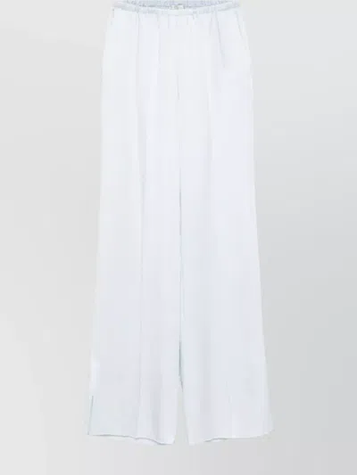 FORTE FORTE STRAIGHT LEG TROUSERS WITH ELASTICATED WAISTBAND