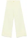 Forte Forte Straight-leg Trousers In Yellow