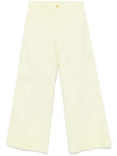 Forte Forte Straight-leg Trousers In Yellow