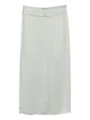 Forte Forte Straight Midi Skirt In Gray