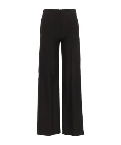 Forte Forte Straight-leg Casual Trousers In Black