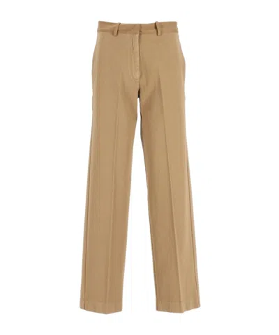 Forte Forte Straight-leg Casual Trousers In Brown