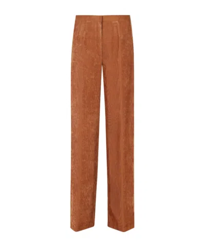 Forte Forte Straight-leg Casual Trousers In Brown