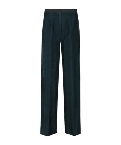 Forte Forte Straight-leg Casual Trousers In Green
