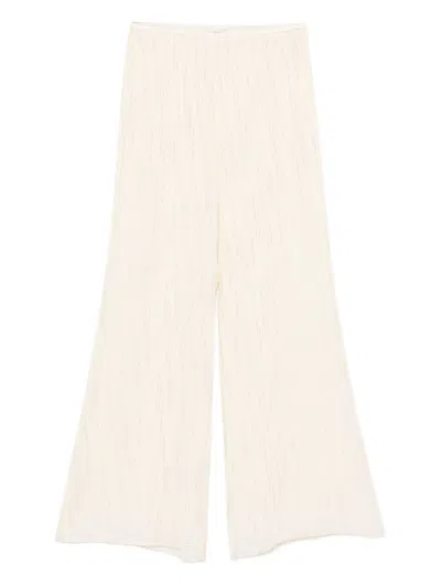 Forte Forte Straight-leg Trousers In Pink