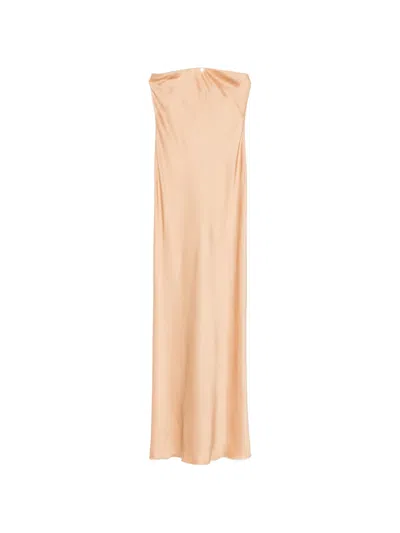 Forte Forte Strapless Maxi Dress In Brown