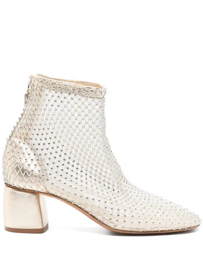 FORTE FORTE FORTE FORTE STRASS MESH ANKLE BOOTS