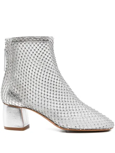 Forte Forte Strass Mesh Chic Anckle Boots In Multi