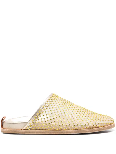 FORTE FORTE FORTE FORTE STRASS MESH FLAT SABOT