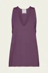 Forte Forte Stretch Cady Crepe Chic Top In Ruby