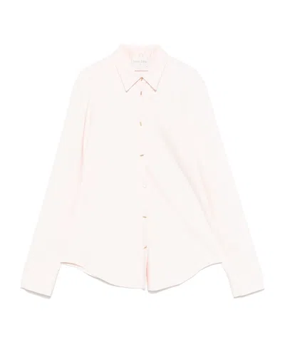 Forte Forte Stretch Cady Crepe Shirt In Neutral