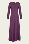 Forte Forte Stretch Cady Crepe Torchonne Dress In Ruby