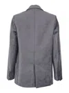 Forte Forte Stretch Velvet Masculine Jacket In Gray