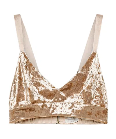 Forte Forte Stretchy Chic Bralette In Gold