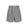 Forte Forte Striped Boxer Shorts In Multi