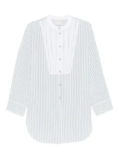 Forte Forte Striped Button Shirt In Multi