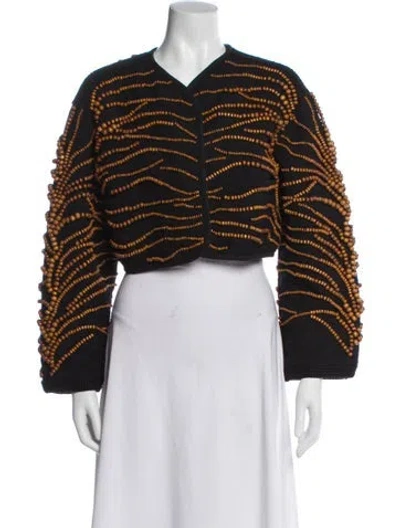 Pre-owned Forte Forte Striped Evening Jacket In Black