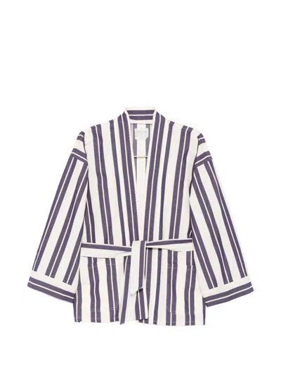 Forte Forte Striped Kimono Jacket In Multi