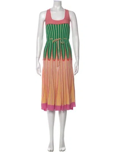 Pre-owned Forte Forte Striped Long Dress In Multi