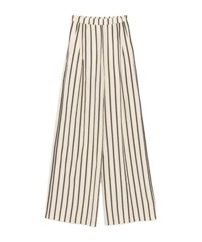 Forte Forte Striped Palazzo Pants In Orchidea