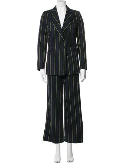 Pre-owned Forte Forte Striped Pantsuit In Blue