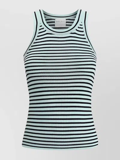 FORTE FORTE STRIPED PATTERN TANK TOP