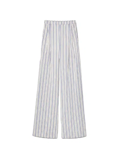 Forte Forte Striped Pleated Trousers In Multi