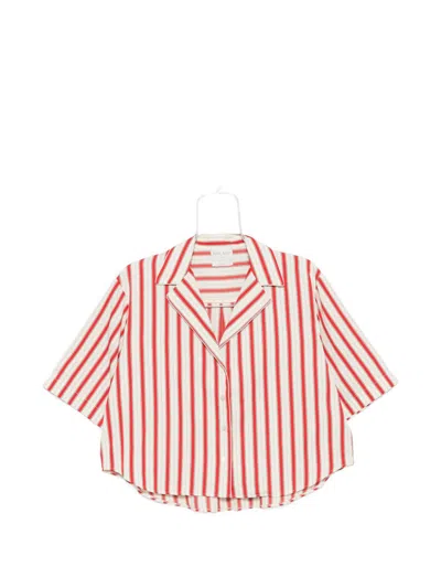 Forte Forte Striped Shirt In Red