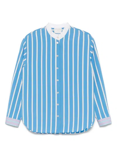 Forte Forte Striped Shirt In Blue