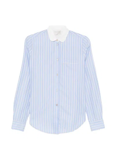Forte Forte Striped Shirt In Blue