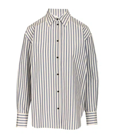 Forte Forte Striped Shirt In White
