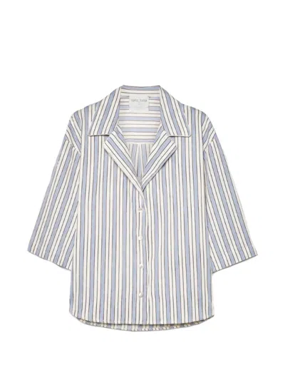Forte Forte Striped Short-sleeve Shirt In Multi