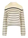 Forte Forte Striped Sweater In Neutral