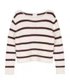 Forte Forte Gestreifter Pullover In White