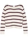 Forte Forte Gestreifter Pullover In Nude