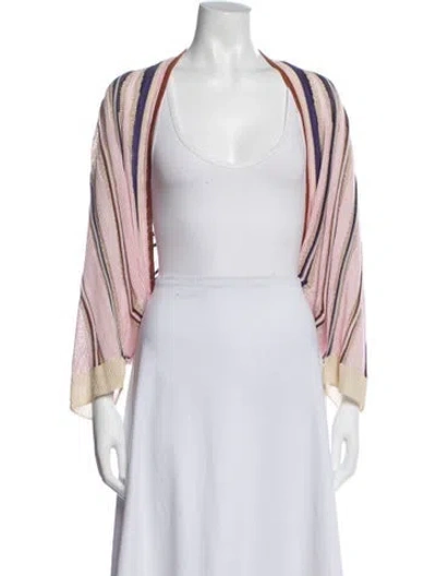 Pre-owned Forte Forte Striped V-neck Sweater In Multi
