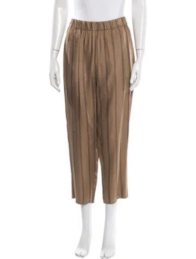Pre-owned Forte Forte Striped Wide Leg Pants In Neutrals