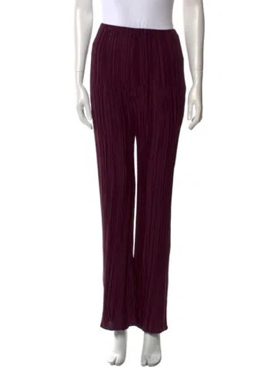 Pre-owned Forte Forte Striped Wide Leg Pants W/ Tags In Burgundy