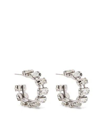 FORTE FORTE FORTE FORTE HOOP EARRINGS WITH CRYSTALS