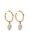 Forte Forte Forte_forte Hoop Erarrings With Pearl Pendent Accessories