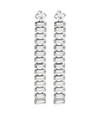 Forte Forte Strong Pendent Earrings With Crystals In Metallic