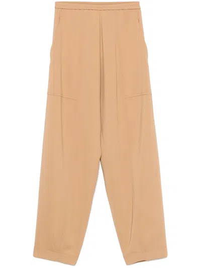 FORTE FORTE FORTE FORTE STRETCH CADY CREPE ELASTICATED CARGO PANTS