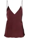 Forte Forte V-neck Silk Satin Top