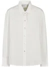 Forte Forte Structured White Shirt With Button-down Front In White