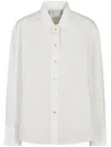 Forte Forte Structured White Shirt With Button-down Front In White