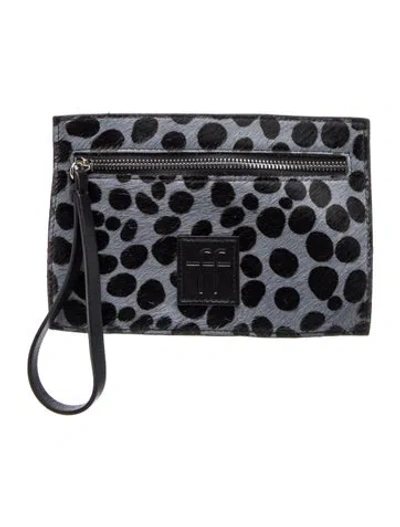 Pre-owned Forte Forte Suede Clutch In Black