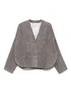Forte Forte Suede Jacket In Gray