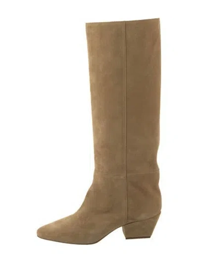 Pre-owned Forte Forte Suede Riding Boots W/ Tags In Neutral