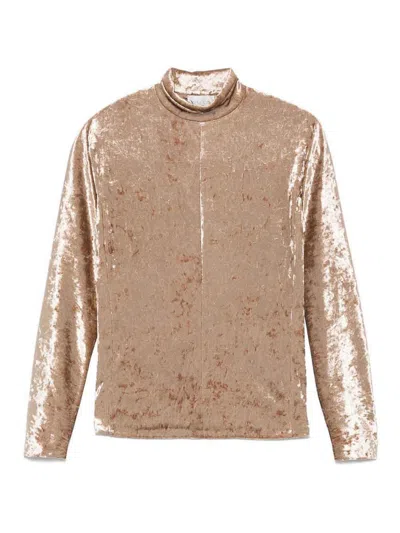 Forte Forte Velvet Turtle-neck Sweater In Neutral