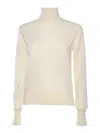 Forte Forte Super Fine Merino Turtleneck In White